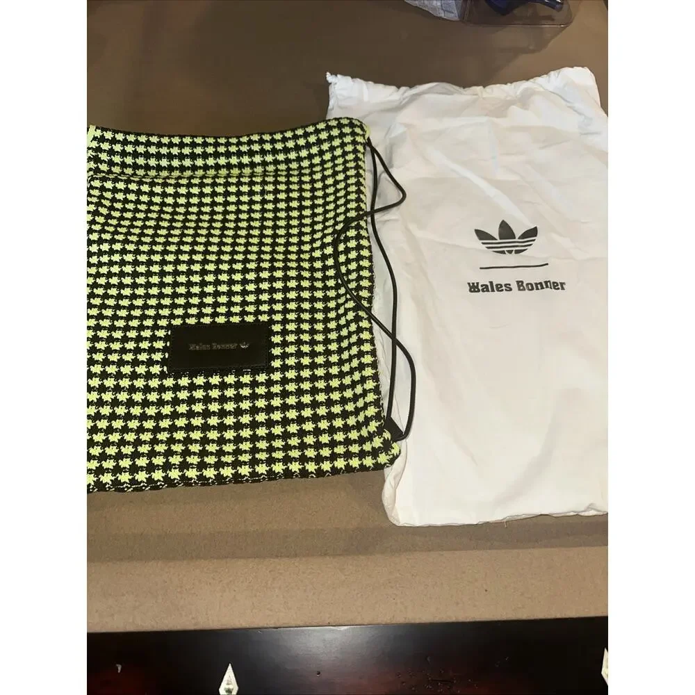 adidas x Wales Bonner Crochet Gym Bag Frozen Yellow/ Night Brown (IW3632) w/Bag